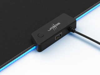Hama uRage Lethality 400 ILL XXL világító gaming egérpad - Fekete