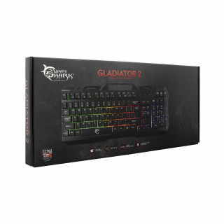 White Shark GLADIATOR-2 Gamer Billentyűzet - Magyar kiosztás