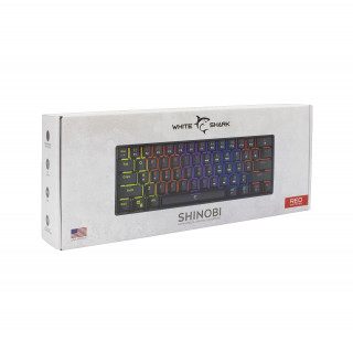 White Shark SHINOBI Black Gaming Billentyűzet - HU