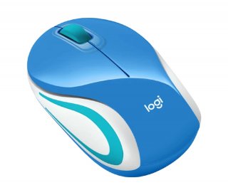 Logitech M187 mini vezeték nélküli egér - kék