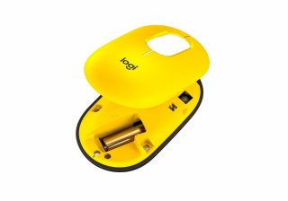 Logitech POP Mouse - Blast/Yellow - Vezeték nélküli egér testreszabható hangulatjelekkel