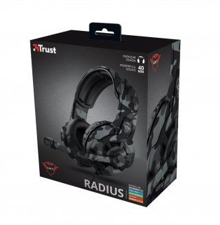 Trust GXT411K Radius Gamer fejhallgató - Black Edition