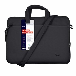 Trust Bologna Slim Eco 16" notebook táska - Fekete