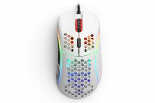 Glorious Model D- - RGB Optikai Gaming Egér - Fehér