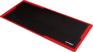 Nitro Concepts Deskmat DM9 Szövet Egérpad - 90 cm x 40 cm - Fekete/Piros