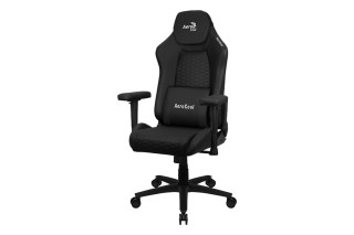 Aerocool CROWN Leatherette - All Black - Fekete - Gamer Szék