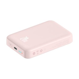 Baseus Magnetic mini Powerbank 10000mAh 20W Rózsaszín