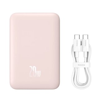 Baseus Magnetic mini Powerbank 10000mAh 20W Rózsaszín