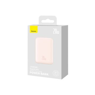 Baseus Magnetic mini Powerbank 10000mAh 20W Rózsaszín