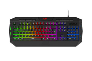 Havit GAMENOTE KB501CM 4 az 1-ben Gaming Készlet - Fejhallgató + Billentyűzet (Angol) + Egér + Egérp