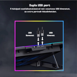 Havit F2069 Gamer Hűtőpad 16