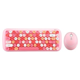 MOFII Candy 2.4G Vezeték nélküli billentyűzet + egér készlet - pink