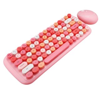 MOFII Candy 2.4G Vezeték nélküli billentyűzet + egér készlet - pink