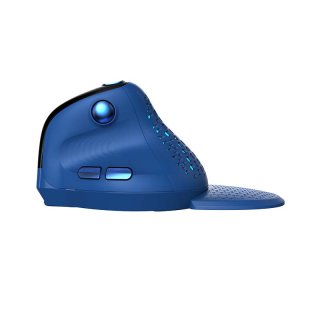 Delux M618XSD vezeték nélküli vertikális, ergonomikus egér Bluetooth + 2.4GHz RGB - Kék