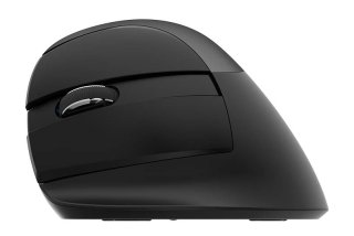Delux M618ZD vezeték nélküli vertikális, balkezes egér Bluetooth + 2.4GHz - Fekete
