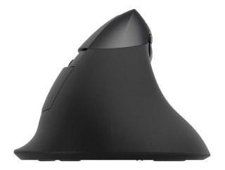 Delux M618ZD vezeték nélküli vertikális, balkezes egér Bluetooth + 2.4GHz - Fekete
