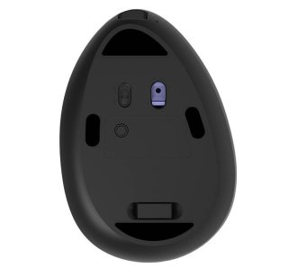 Delux M618DB vezeték nélküli vertikális egér Bluetooth + 2.4GHz RGB - Fekete