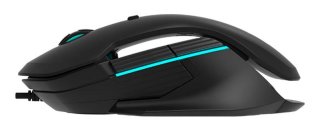 Delux M627 vezeték nélküli gamer 2.4G RGB egér - Fekete