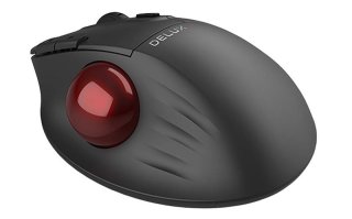 Delux MT1 DB vezeték nélküli ergonomikus egér Bluetooth + 2.4GHz - Fekete