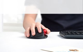 Delux MT1 DB vezeték nélküli ergonomikus egér Bluetooth + 2.4GHz - Fekete