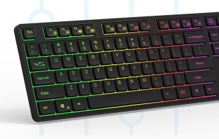 Delux SK800GL 2.4G Silent RGB Vezeték nélküli billentyűzet