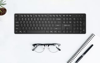 Delux SK800GL 2.4G Silent RGB Vezeték nélküli billentyűzet
