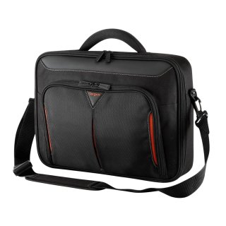 TARGUS Notebook táska Briefcase / Classic 14" Clamshell Case - Black/Red