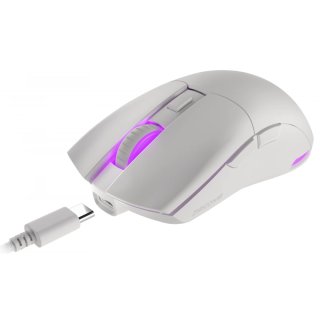 Genesis Zircon X Vezeték nélküli gamer egér Jubileumi kiadás 19000DPI, fehér