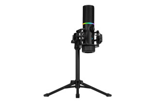 Streamplify - RGB Tripod kardioid USB kondenzátor - Gaming Mikrofon - Fekete