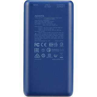 Adata P20000QCD Powerbank 20000mAh - Kék