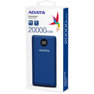 Adata P20000QCD Powerbank 20000mAh - Kék