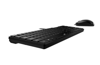 Genius Billentyűzet/Egér Kit - SlimStar C126 (Vezetékes, USB, vékony, optikai egér, fekete)