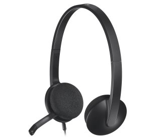 Logitech H340 Mikrofonos USB headset - fekete