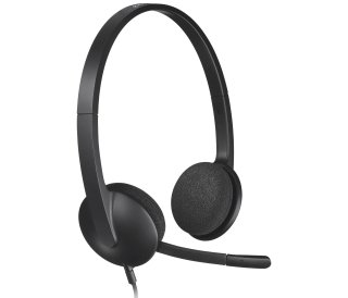 Logitech H340 Mikrofonos USB headset - fekete