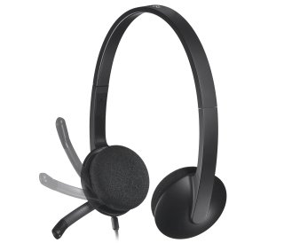Logitech H340 Mikrofonos USB headset - fekete