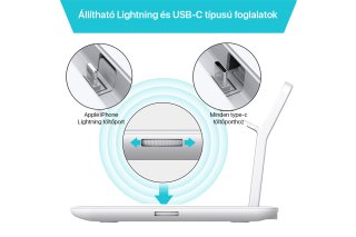 Boost 4 az 1-ben Vezeték nélküli töltőállomás - fehér
