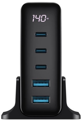Havit UCLE004 Mobile series GaN 140W - Utazó töltő EU - Fekete