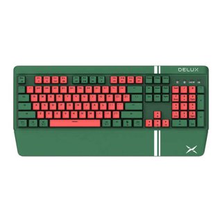 Delux KM17DB Vezeték Nélküli Mechanikus Gamer Billentyűzet - Angol kiosztás