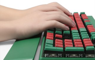 Delux KM17DB Vezeték Nélküli Mechanikus Gamer Billentyűzet - Angol kiosztás