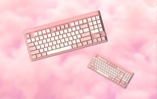 Delux KM18DB Vezeték Nélküli Mechanikus Gamer Billentyűzet - Angol kiosztás