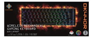 DELTACO Gamer DK440R Vezeték Nélküli Mechanikus Gamer Billentyűzet - Angol kiosztás