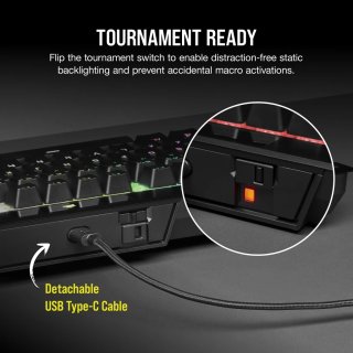 Corsair K70 TKL Mechanikus Gamer Billentyűzet - Angol kiosztás
