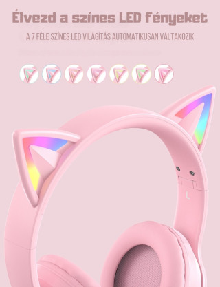 Onikuma B90 Cicafüles Vezeték Nélküli Gamer Headset