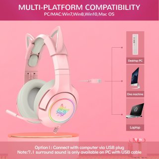 Onikuma K9 Cicafüles Gamer Headset