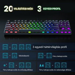 Onikuma G26+CW905 Gaming billentyűzet + egér csomag