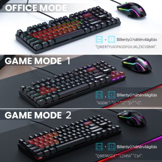 Onikuma G26+CW905 Gaming billentyűzet + egér csomag