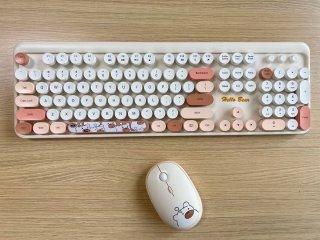 GEEZER Hello Bear Vezeték nélküli Billentyűzet + Egér csomag - Angol kiosztás