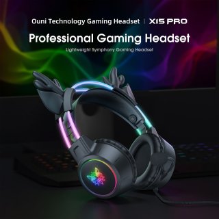 Onikuma X15 PRO Gamer Fejhallgató - Rénszarvasos