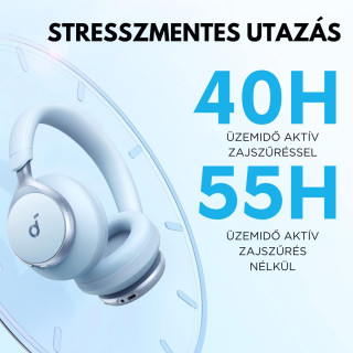 Anker Soundcore Space One Vezeték Nélküli Fejhallgató - Kék