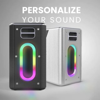 HiFuture Musicbox hordozható karaoke hangszóró - Ezüst